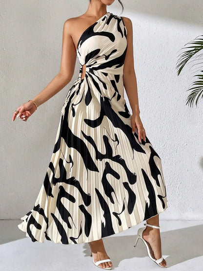 Asymmetrische Midi Jurk Chanely