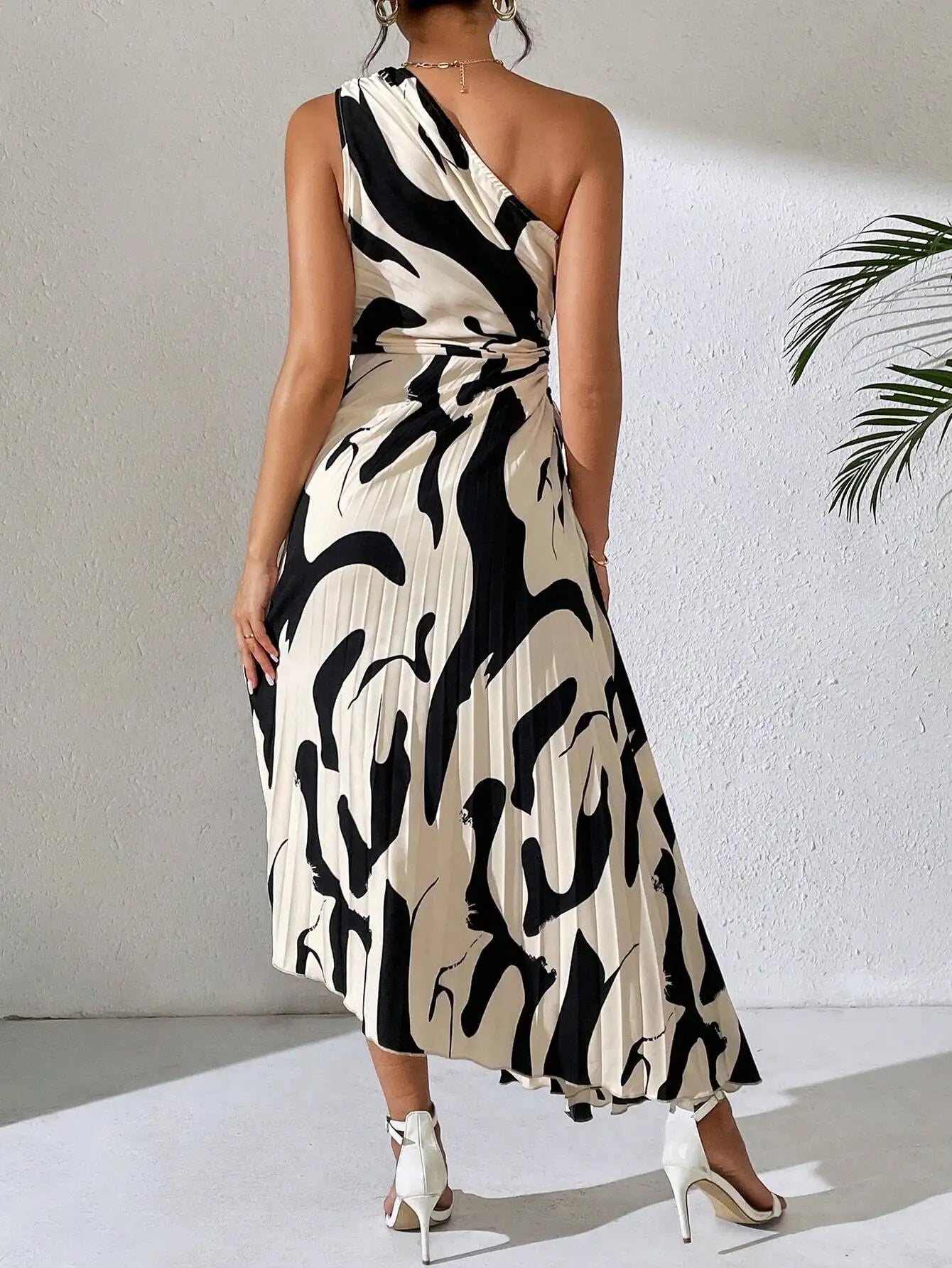 Asymmetrische Midi Jurk Chanely