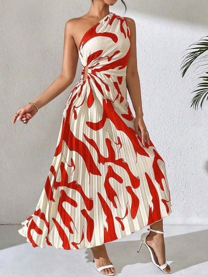 Asymmetrische Midi Jurk Chanely