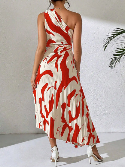 Asymmetrische Midi Jurk Chanely
