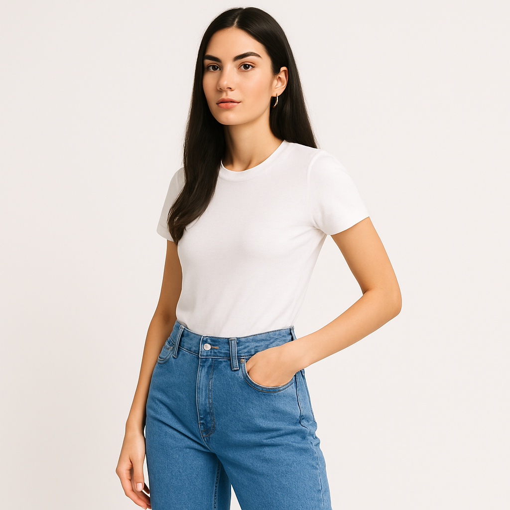 Jeansbroek Voor Dames Met Modelerend Effect Wide Leg Met Elastaan