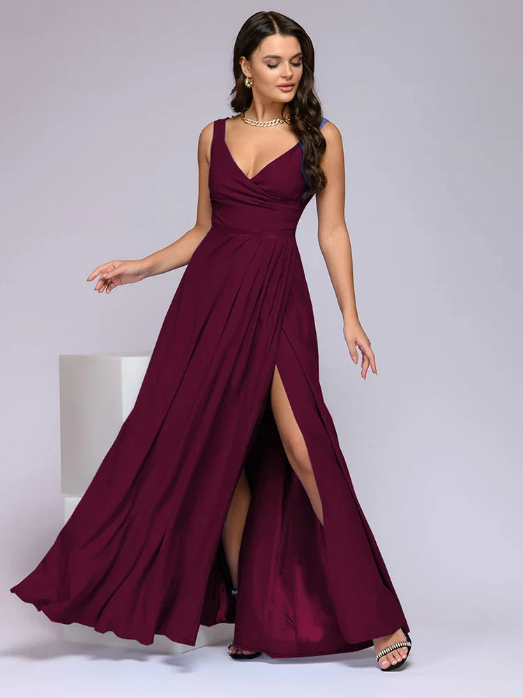 Lange Jurk Beatriz Met Vloeiende Rok | Perfect Voor Feesten En Bruiloften