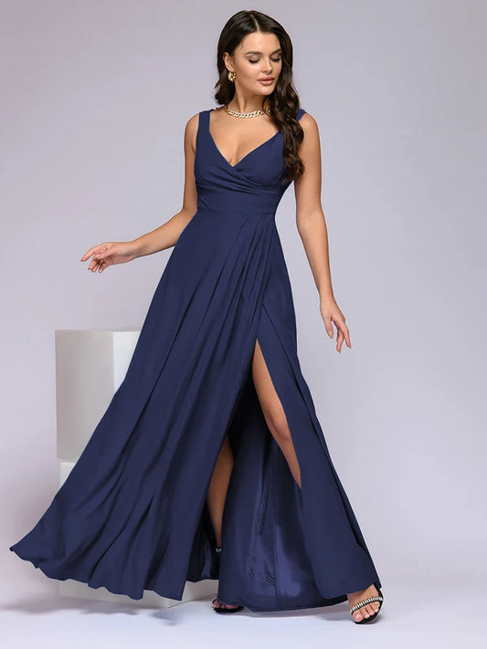 Lange Jurk Beatriz Met Vloeiende Rok | Perfect Voor Feesten En Bruiloften