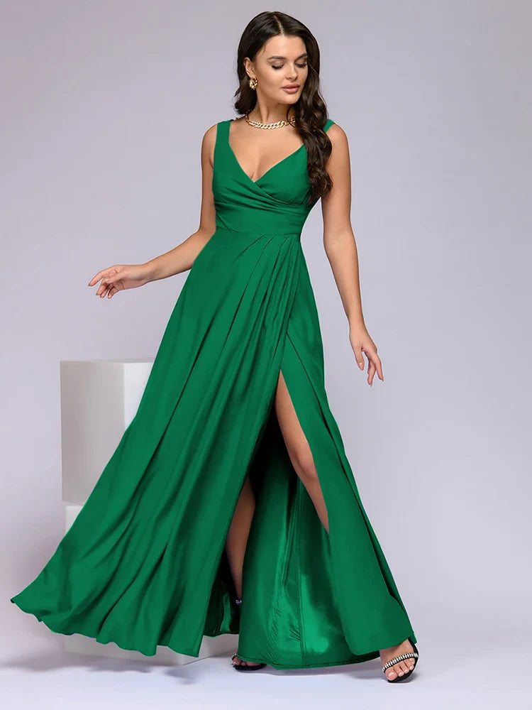 Lange Jurk Beatriz Met Vloeiende Rok | Perfect Voor Feesten En Bruiloften