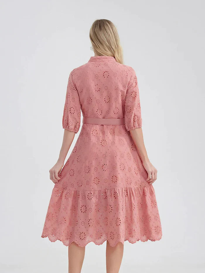 Midi Jurk Laise Zomerlook Voor Dames